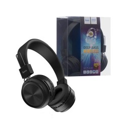 HOCO WIRELESS HEADPHONE W25 TF CARD/AUX WITH MIC 300MAH BLACK HOCO WIRELESS HEADPHONE W25 TF CARD/AUX WITH MIC 300MAH BLACK